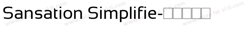 Sansation Simplifie字体转换
